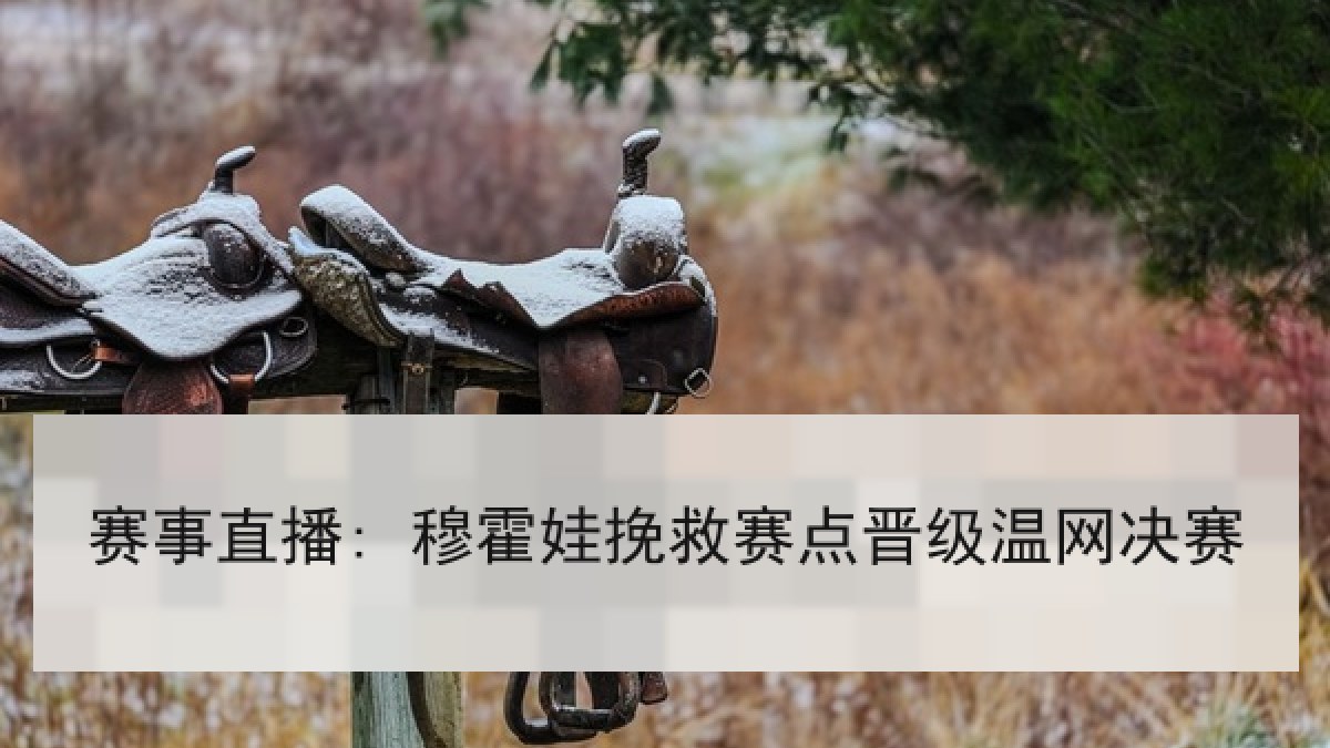 赛事直播: 穆霍娃挽救赛点晋级温网决赛 赛事直播: 穆霍娃挽救赛点晋级温网决赛